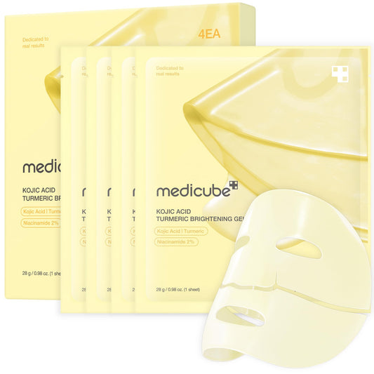 Medicube - Kojic Acid Turmeric Brightening Gel Mask (28g X 4)