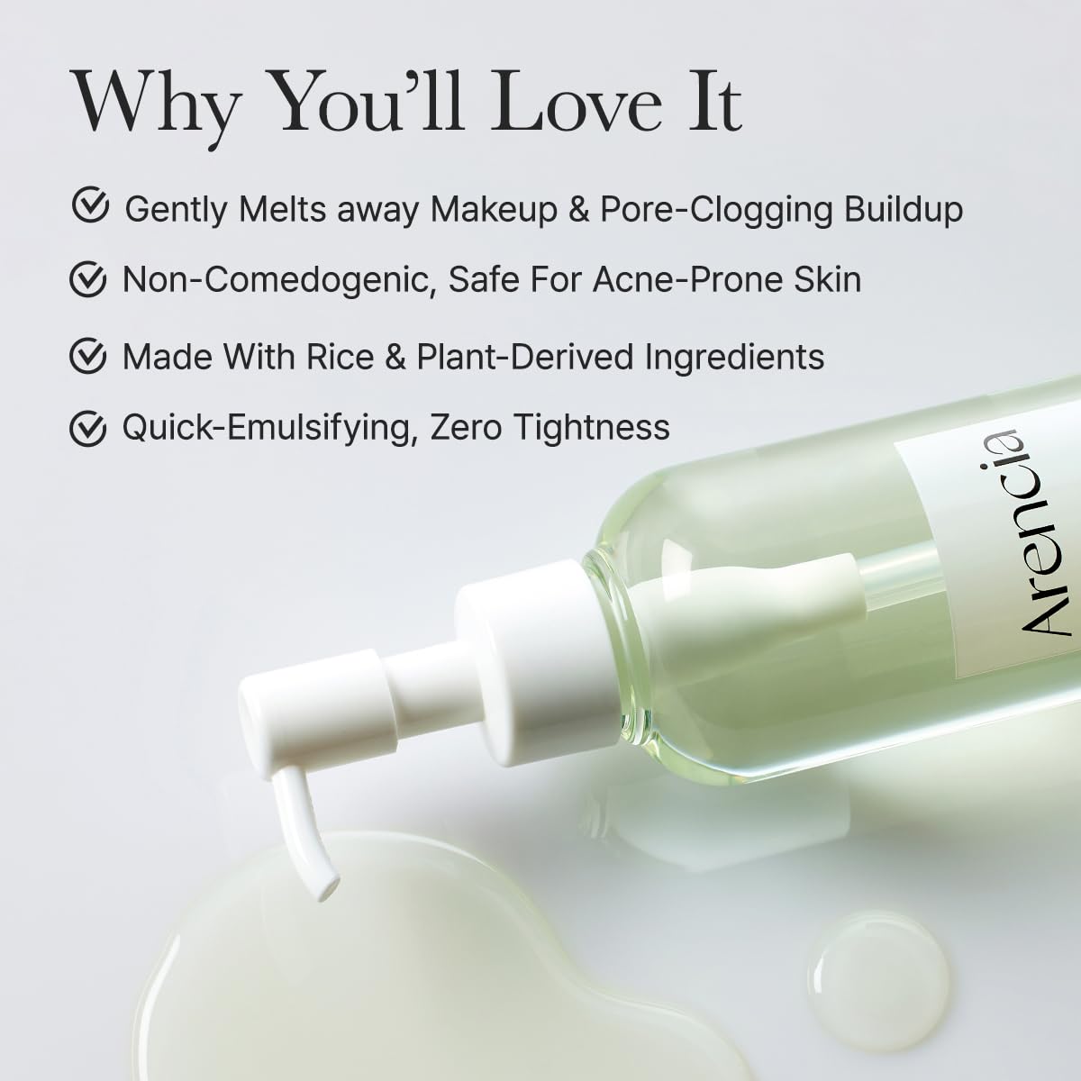Arencia - Pore Melt Mochi Cleansing Oil (200ml)