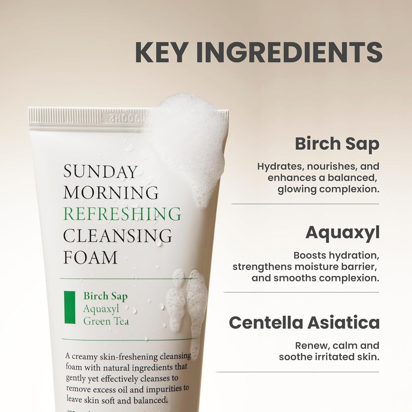 Axis-Y Sunday Morning Refreshing Cleansing Foam (120ml)