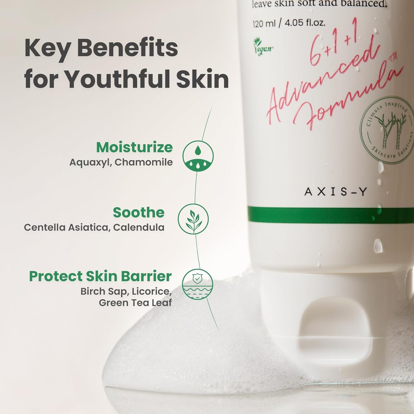 Axis-Y Sunday Morning Refreshing Cleansing Foam (120ml)