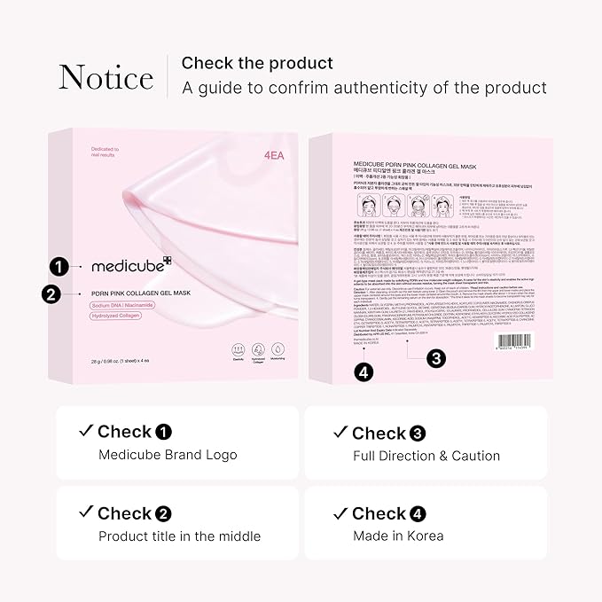 Medicube - PDRN Pink Collagen Gel Mask (28g X 4)