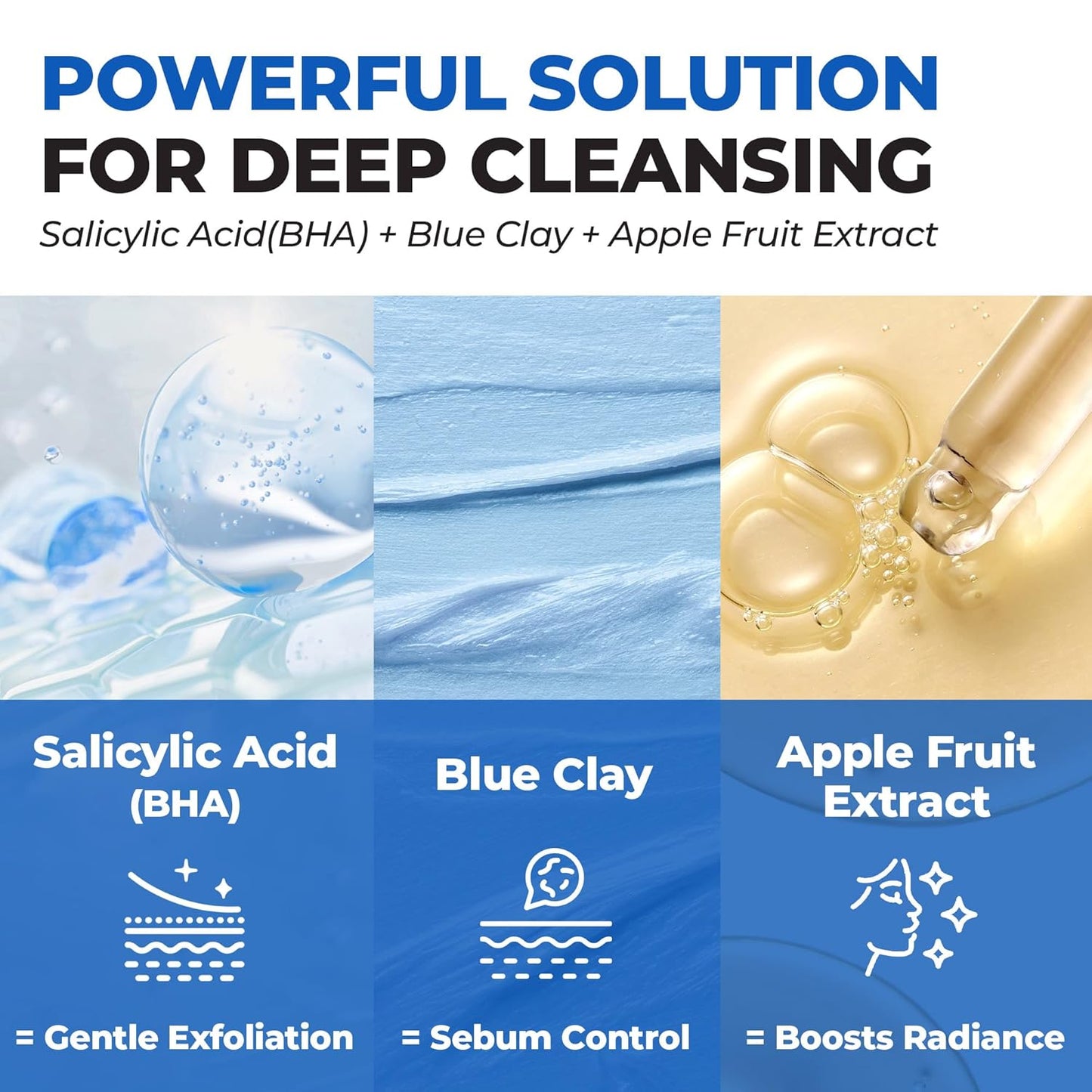 Jumiso - Pore Purifying Salicylic Acid with Blue Clay Foaming Cleanser (120g)